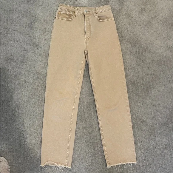 RE/DONE Originals 70s Ultra High Rise Stove Pipe - 27 - Picture 2 of 6